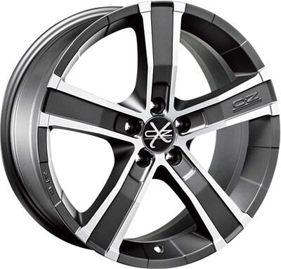 OZ Racing Sahara 5 8x18 5x108 ET 45 Dia 75 Matt Graphite Diamond Cut