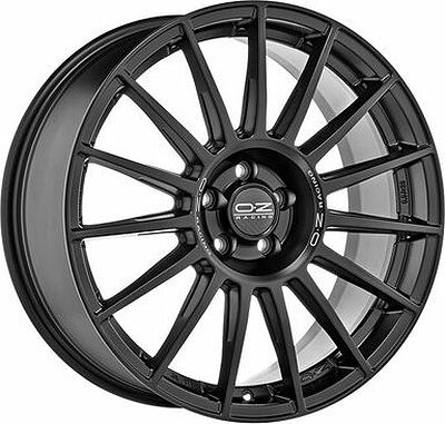 OZ Racing Superturismo Dakar 9.5x21 5x130 ET 55 Dia 71.56 Matt Black Silver Lettering