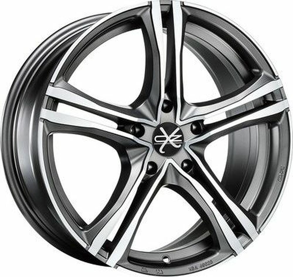 OZ Racing X5B 7.5x17 5x120 ET 29 Dia 79 Matt Graphite Diamond Cut