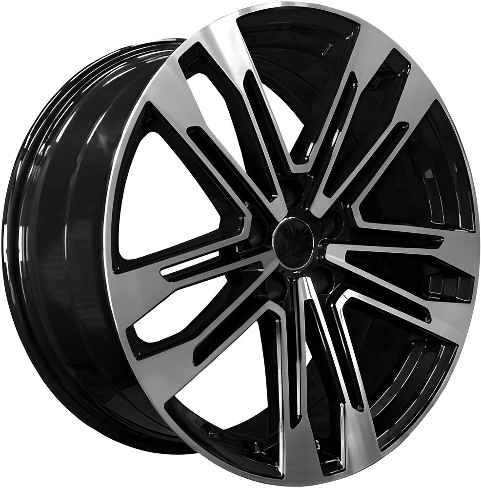 PDW 3044 9x20 5x112 ET 37 Dia 66 Gloss Black Machine Face