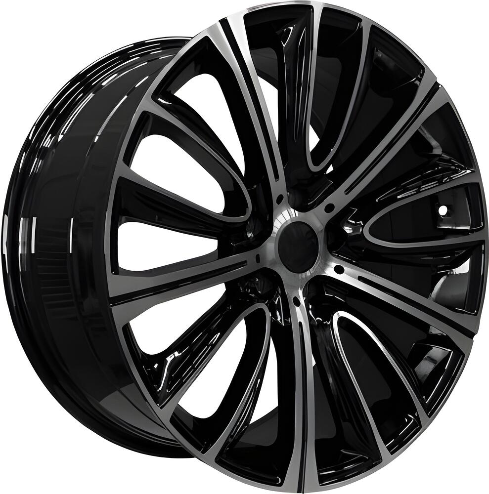 PDW 5241 9.5x19 5x112 ET 33 Dia 66.56 Gloss Black Machine Face