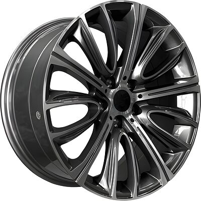 PDW 5241 8.5x18 5x112 ET 30 Dia 66.56 Grey Machine Face