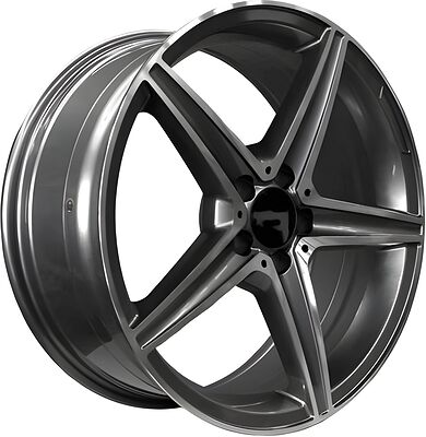 PDW 5261 8x19 5x112 ET 35 Dia 66 Grey Machine Face