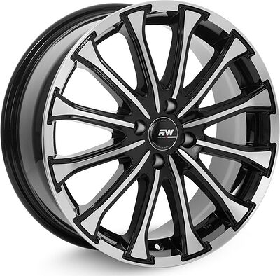 Racing Wheels H-461 7.5x18 5x108 ET 50 Dia 63.4 BK F/P