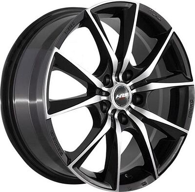 Racing Wheels H-712 6.5x15 4x114.3 ET 44 Dia 56.6 BK F/P