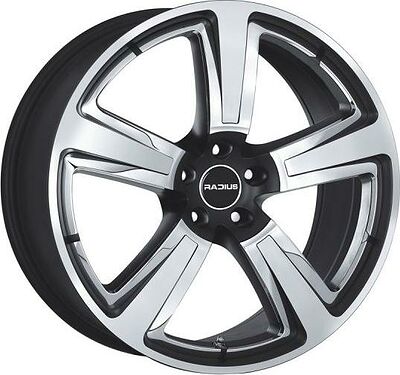 Radius R15 8x18 5x114.3 ET 30 Dia 75 Matt Black