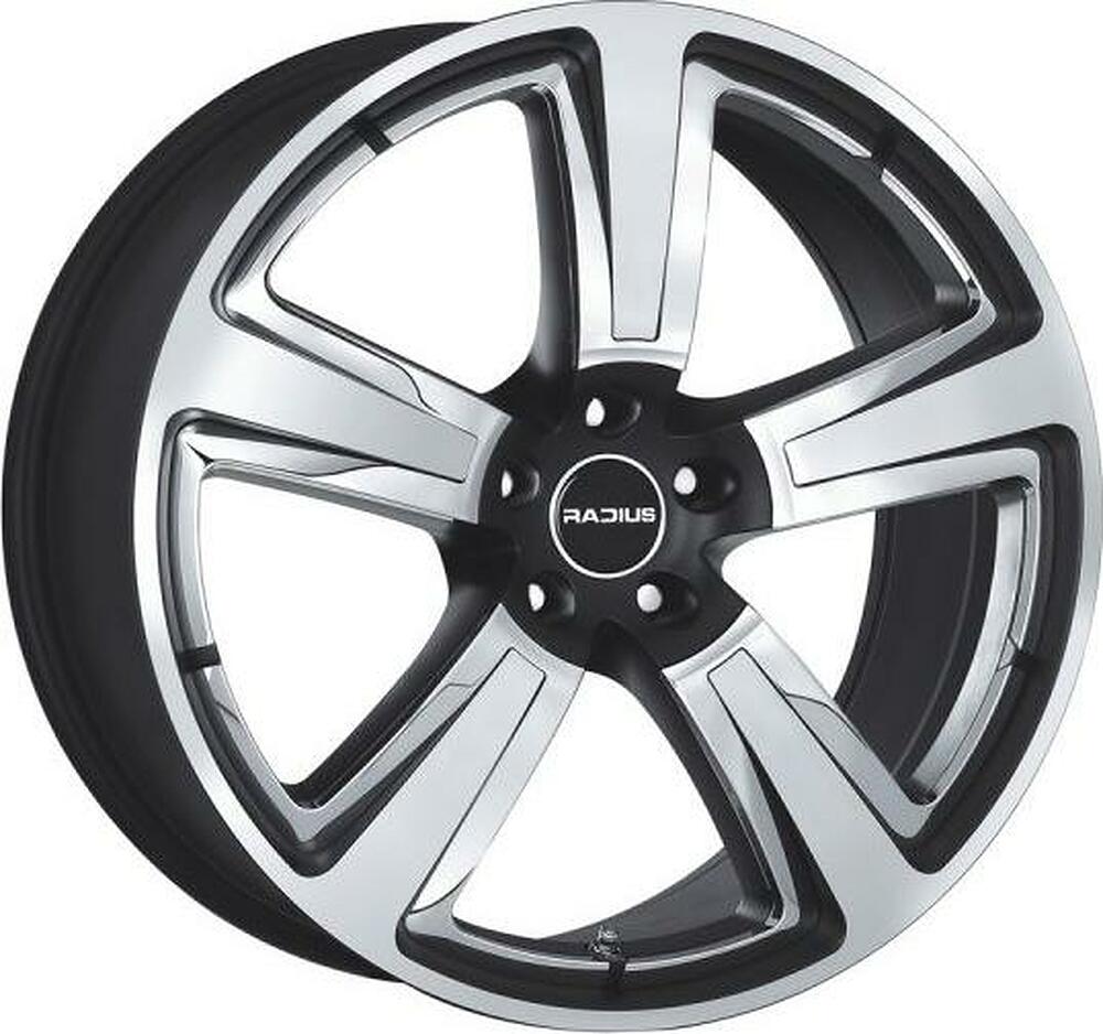 Radius R15 8x18 5x108 ET 45 Dia 75 Matt black