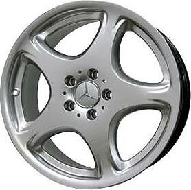 Replica ME1 7x15 5x112 ET 37 Dia 66.6 silver