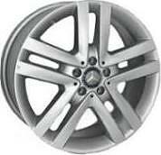 Replica MR166 7x17 5x112 ET 48.5 Dia 66.6 silver