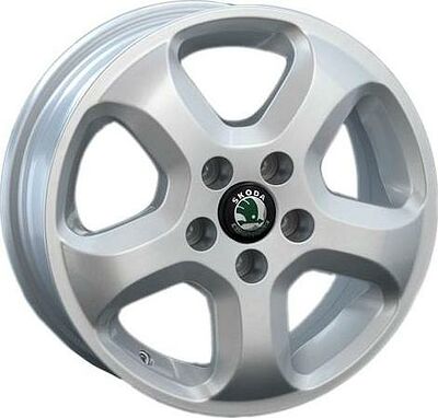 Skoda SK9 6x15 5x100 ET 38 Dia 57 silver
