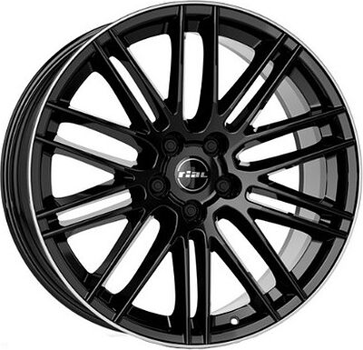 Rial KiboX 9.5x21 5x112 ET 42 Dia 66.5 Diamant black front polished