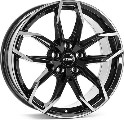 Rial Lucca 7.5x17 5x114.3 ET 50 Dia 67.1 Diamond Black