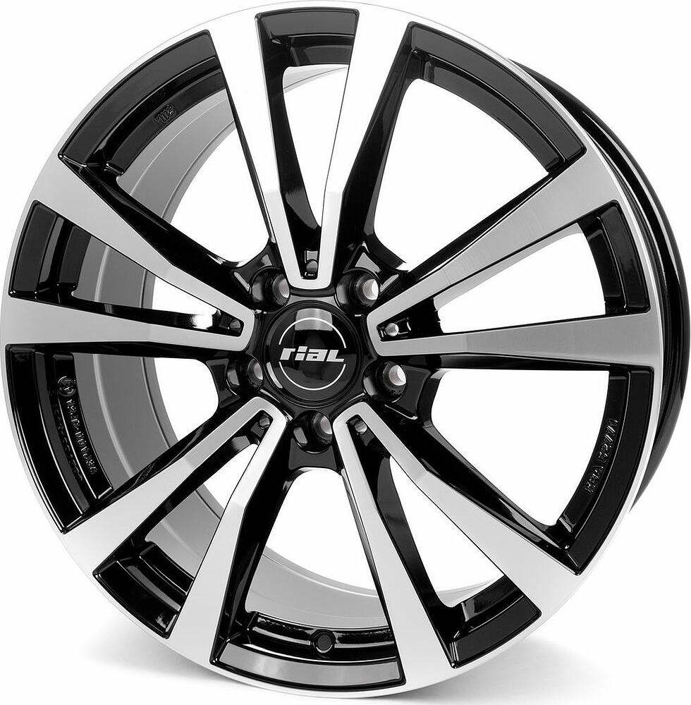 Rial M12 8x18 5x112 ET 43 Dia 66.5 Diamond Black