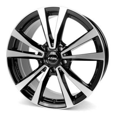 Rial M12X 9x20 5x112 ET 35 Dia 66.5 Diamant Black Front Polished