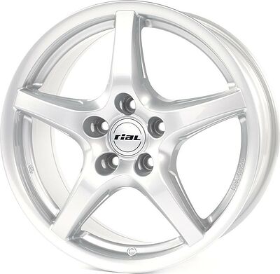 Rial U1 7.5x17 5x120 ET 37 Dia 72.6 polar silver