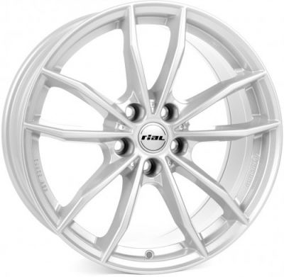 Rial X12 7.5x17 5x112 ET 27 Dia 66.5 polar silver