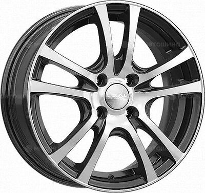 Скад Дели 6x15 4x100 ET 40 Dia 60.1 черный матовый