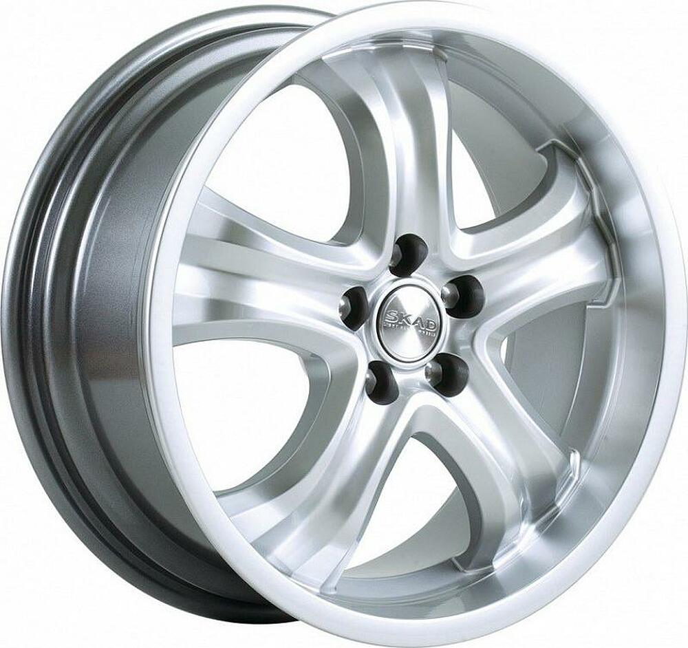 Скад Wolf 7.5x17 5x115 ET 40 Dia 70.2 антрацит-алмаз