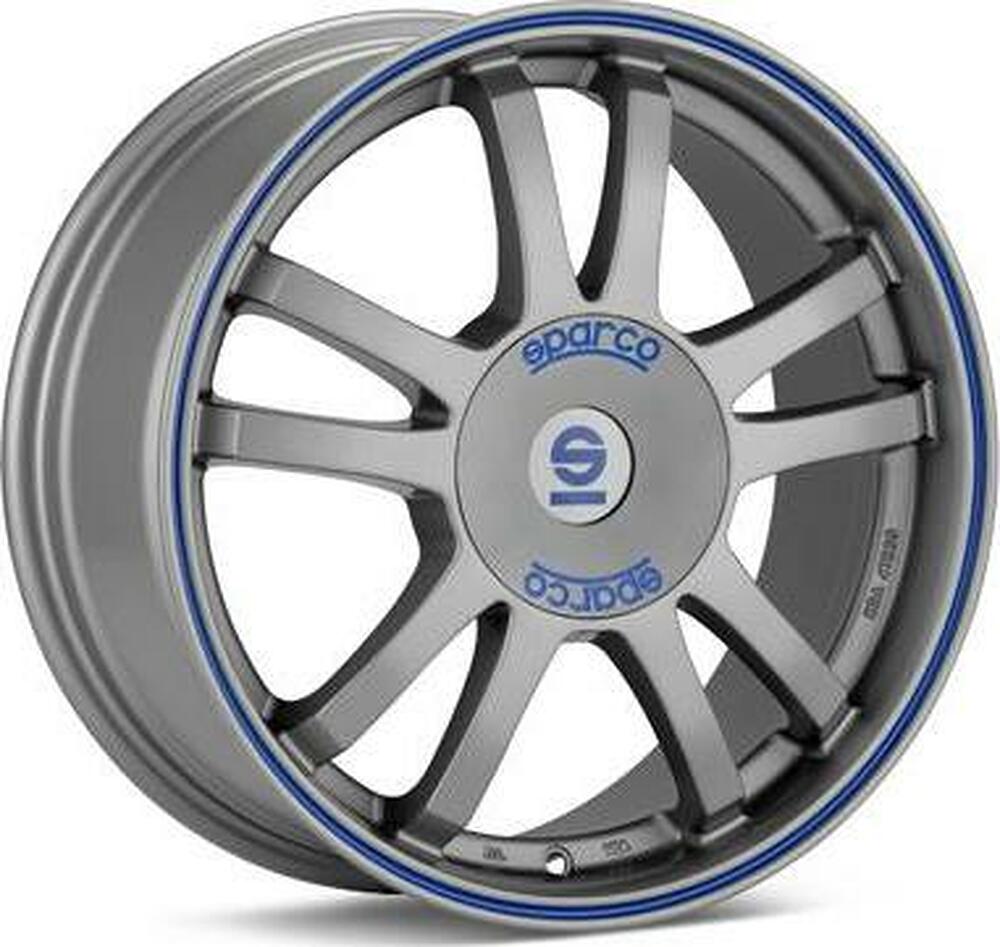 Sparco Rally 7.5x17 5x108 ET 45 Dia 73.1 MATT SILVER TECH