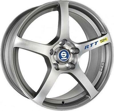Sparco RTT524 8x18 5x100 ET 48 Dia 63.3 MATT SILVER TECH