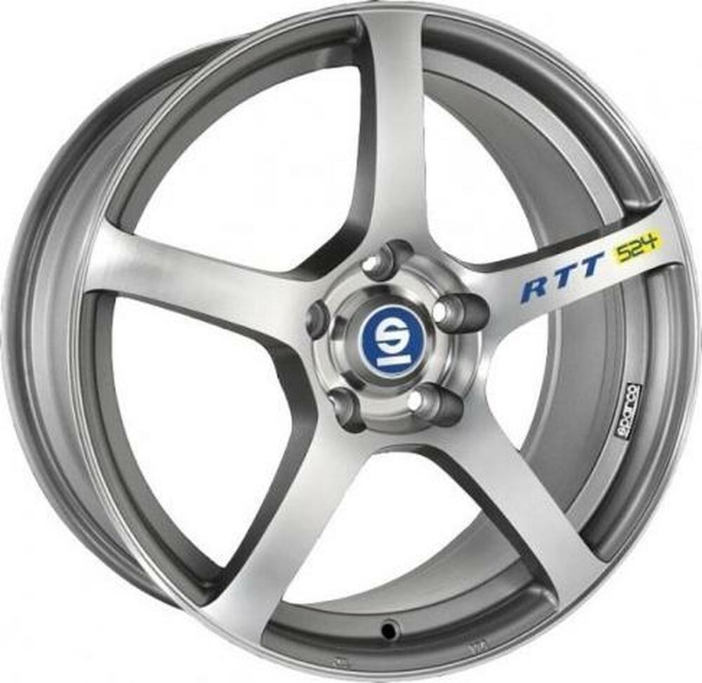 Sparco RTT524 8x17 5x114.3 ET 45 Dia 73.1 MATT SILVER TECH