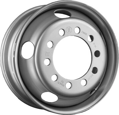SRW 10/225/176/132 6.75x17.5 10x225 ET 132 Dia 176 Silver