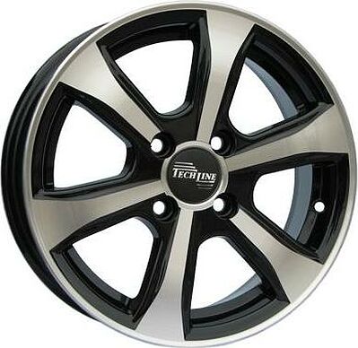 Tech Line TL408 5.5x14 4x100 ET 43 Dia 60.1 Platinum