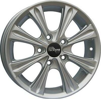 Tech Line TL523 6x15 4x100 ET 39 Dia 54.1 silver