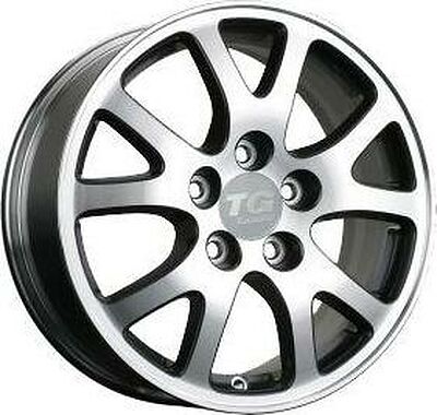 TG Racing LZ 324 6.5x16 5x114.3 ET 55 Dia 64.1 BLK POL