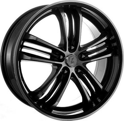 TG Racing LZ 588 9.5x20 5x150 ET 60 Dia 110.5 BLK POL