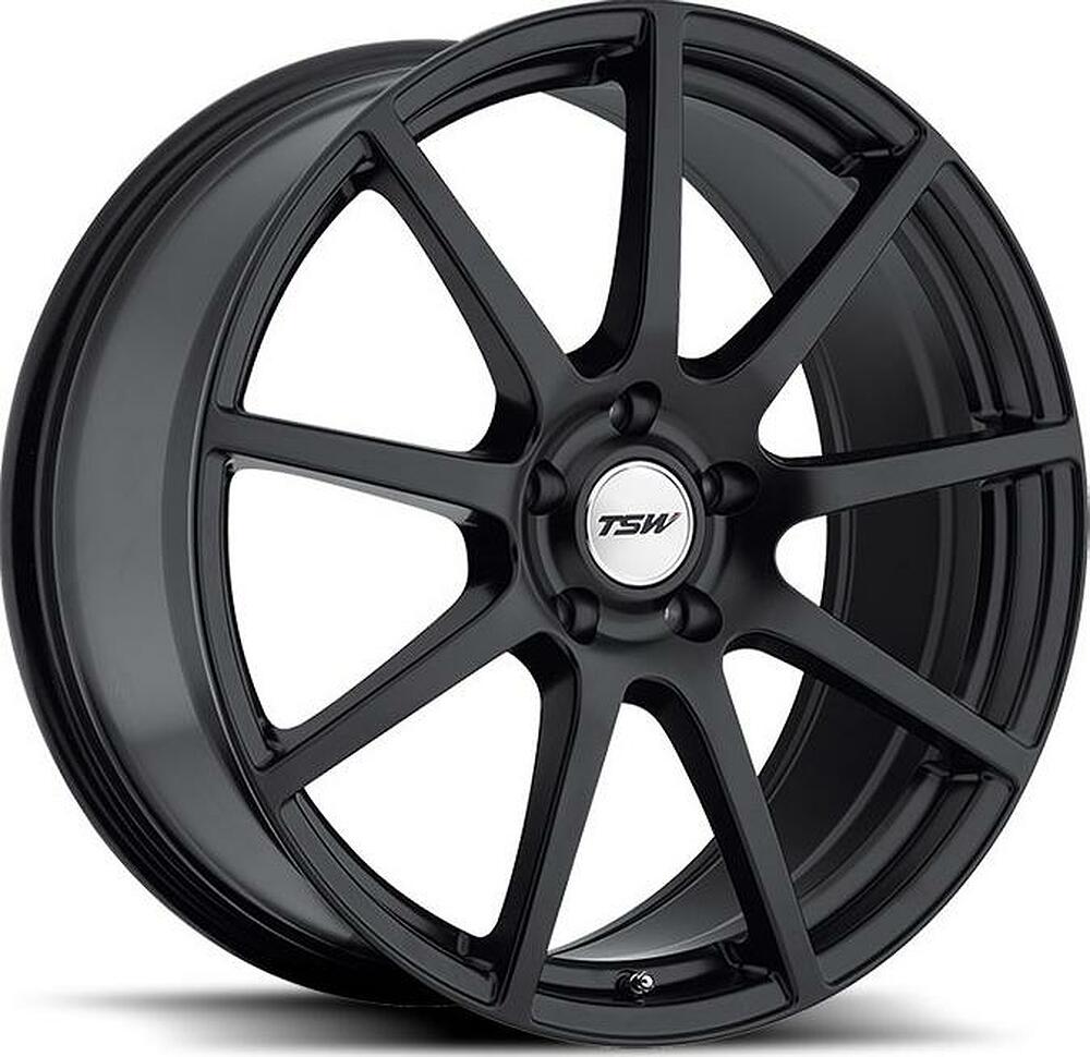 TSW Interlagos 7.5x17 5x114.3 ET 45 Dia 76 black