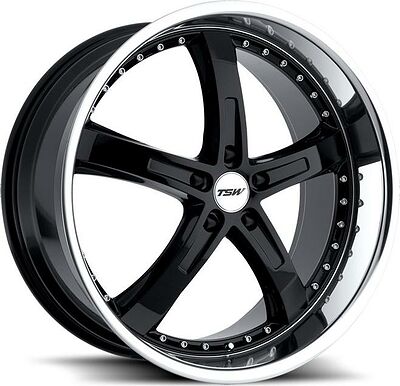 TSW Jarama 8x18 5x112 ET 32 Dia 72 Gloss Black Mirror Cut Lip