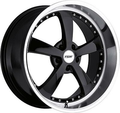 TSW Strip 8x17 5x114.3 ET 40 Dia 76 Gunmetal Mirror Cut Lip