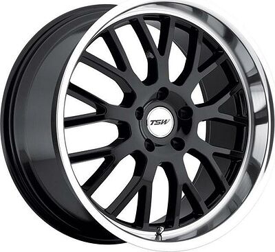 TSW Tremblant 8x18 5x120 ET 35 Dia 76 Gloss Black Mirror Cut Lip
