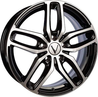 Vector B199 6.5x17 5x100 ET 38 Dia 67.1 черный алмаз
