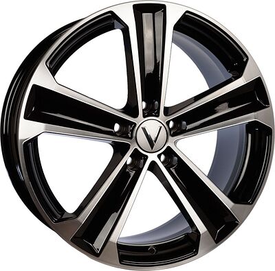 Vector B224 8x18 5x112 ET 44 Dia 57.1 черный алмаз