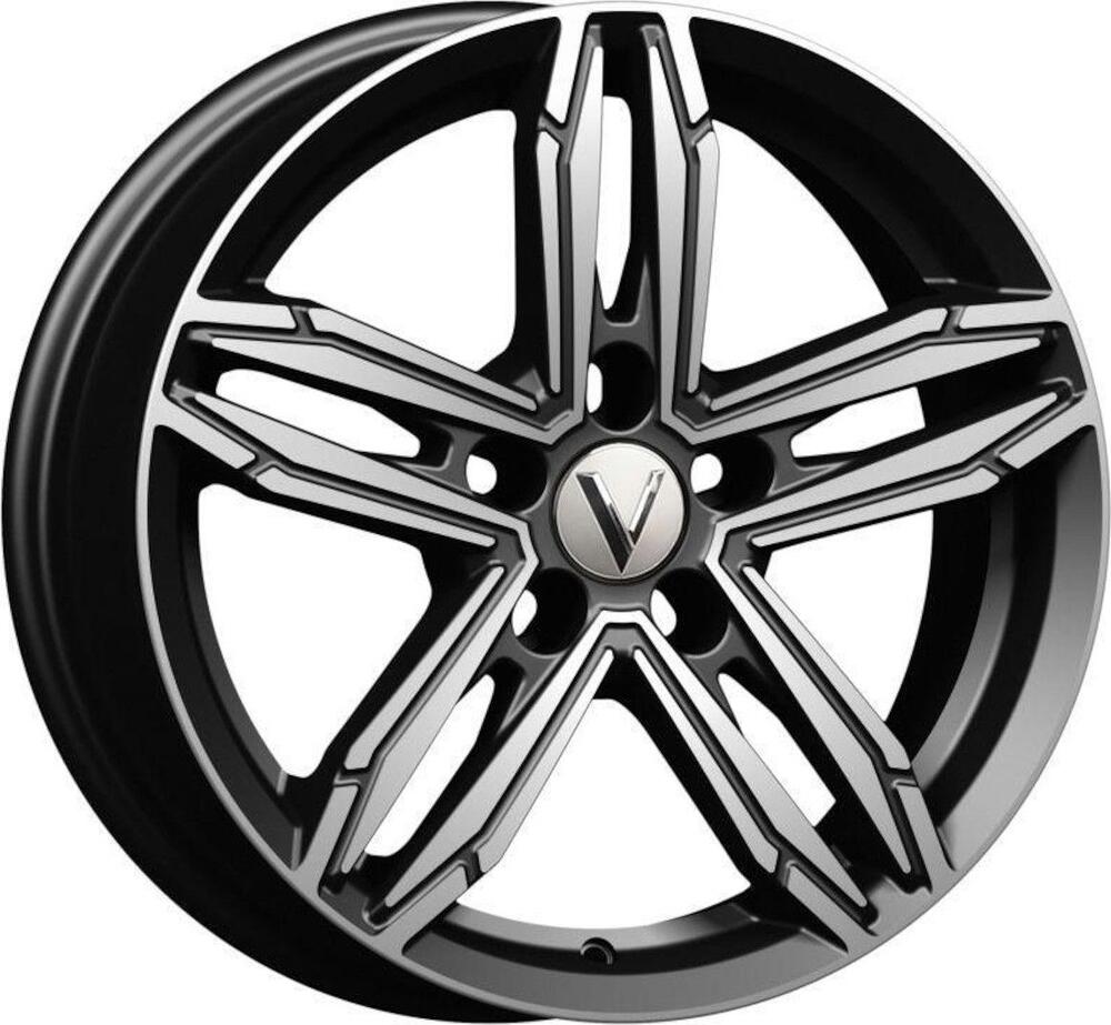 Vector B256 6.5x16 5x114.3 ET 45 Dia 67.1 черный алмаз