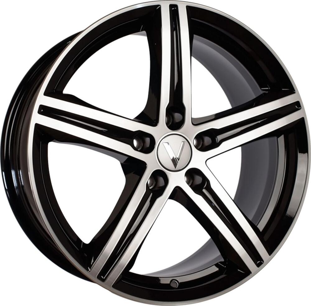 Vector B257 7x18 5x108 ET 36 Dia 65.1 черный алмаз