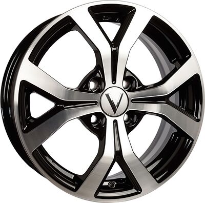 Vector K147 6x15 4x100 ET 45 Dia 54.1 черный алмаз
