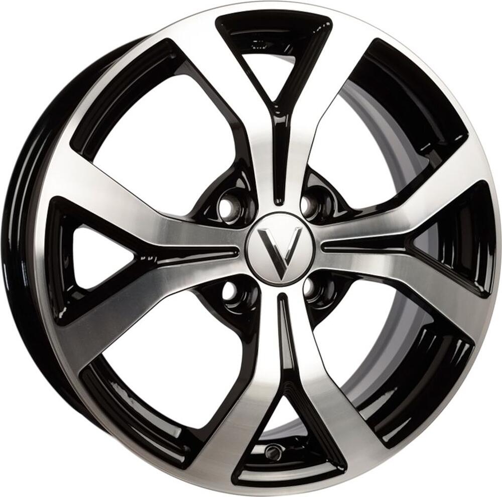 Vector K147 6x15 4x100 ET 48 Dia 54.1 черный алмаз