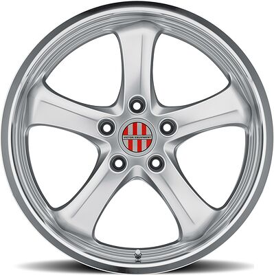 Victor Equipment Turismo 9.5x19 5x130 ET 49 Dia 71 Hyper Silver Mirror Cut Lip