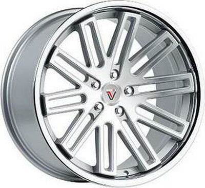 Vissol F-570 10x20 5x114.3 ET 45 Dia 73.1 silver-with-machined-face-and-chrome-lip