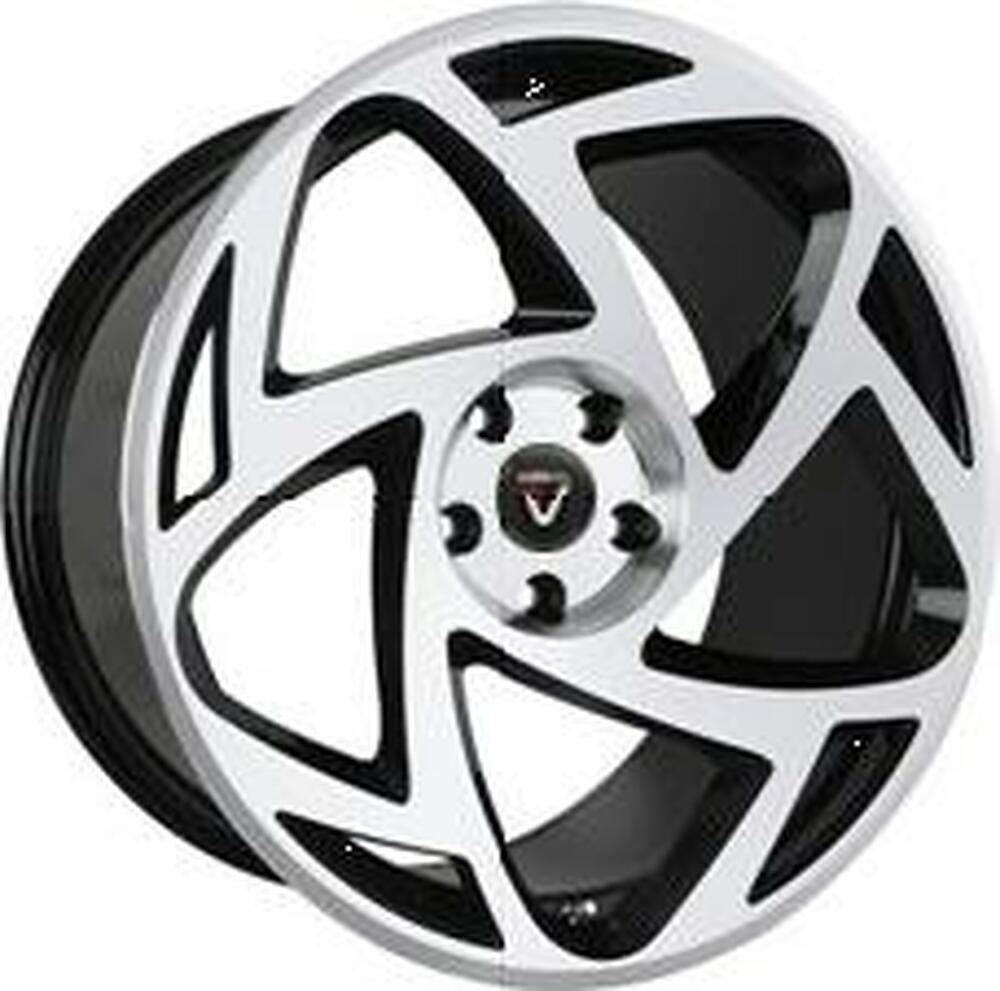 Vissol F-910 8.5x18 5x100 ET 45 Dia 57.1 matte_silver_machine_face