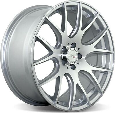 Vissol V-001 8.5x18 5x100 ET 35 Dia 57.1 silver-cut