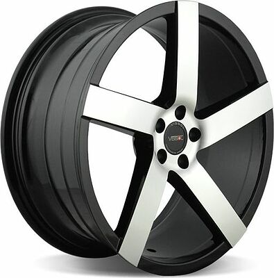 Vissol V-080L 8.5x19 5x120 ET 30 Dia 74.1 black-with-machined-face