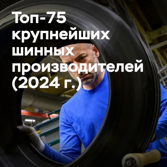 Топ-75 крупнейших шинных производителей (2024 г.)