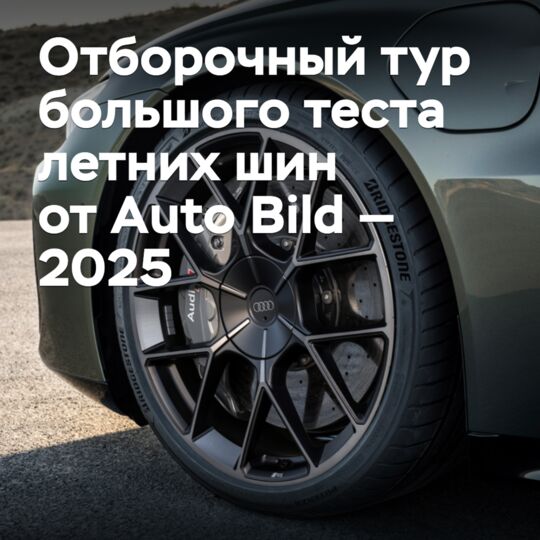 Отборочный тур большого теста летних шин от Auto Bild — 2025