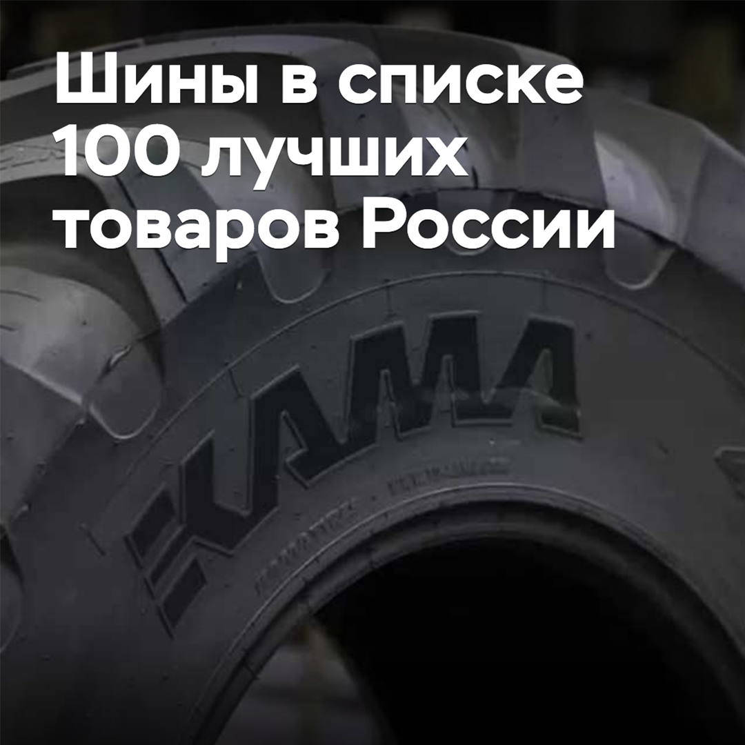 Tires in the list of 100 best goods of Russia