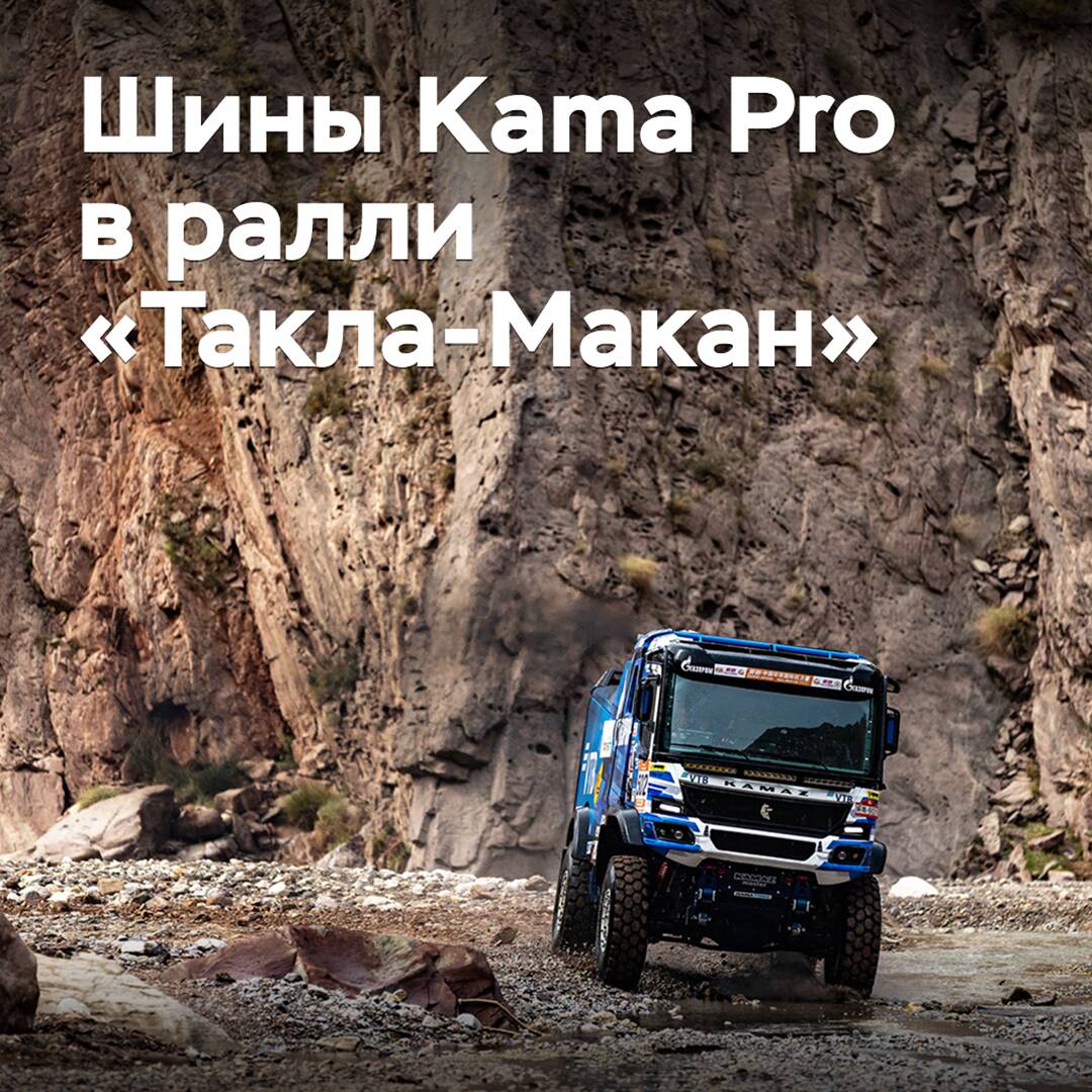 KAMAZ-master on Nizhnekamsk tires won the Taklamakan rally